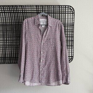 Frank & Eileen floral Eileen linen button down shirt